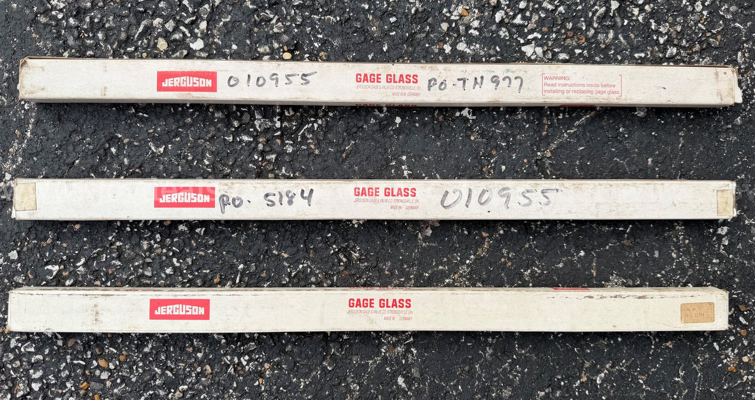 Lot Of 3 Jerguson Gage Glass Los Nr.20-23794 Made In Germany New *Will Ship*