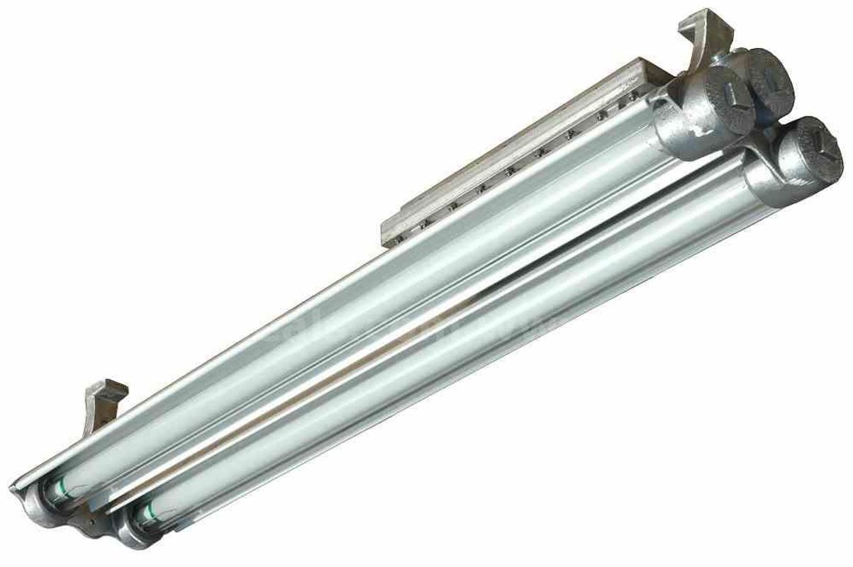 ONE (1) Dimmable Explosion Proof, EPL-48-2L-T5HO-D Waterproof Fluorescent Light -Paint Booth, Rigs - 2 Lamp - 4 foot