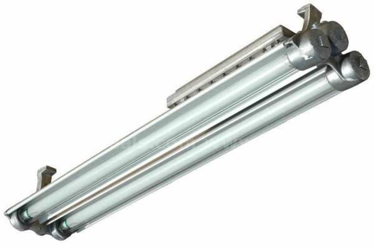 ONE (1) Dimmable Explosion Proof, EPL-48-2L-T5HO-D Waterproof Fluorescent Light -Paint Booth, Rigs - 2 Lamp - 4 foot