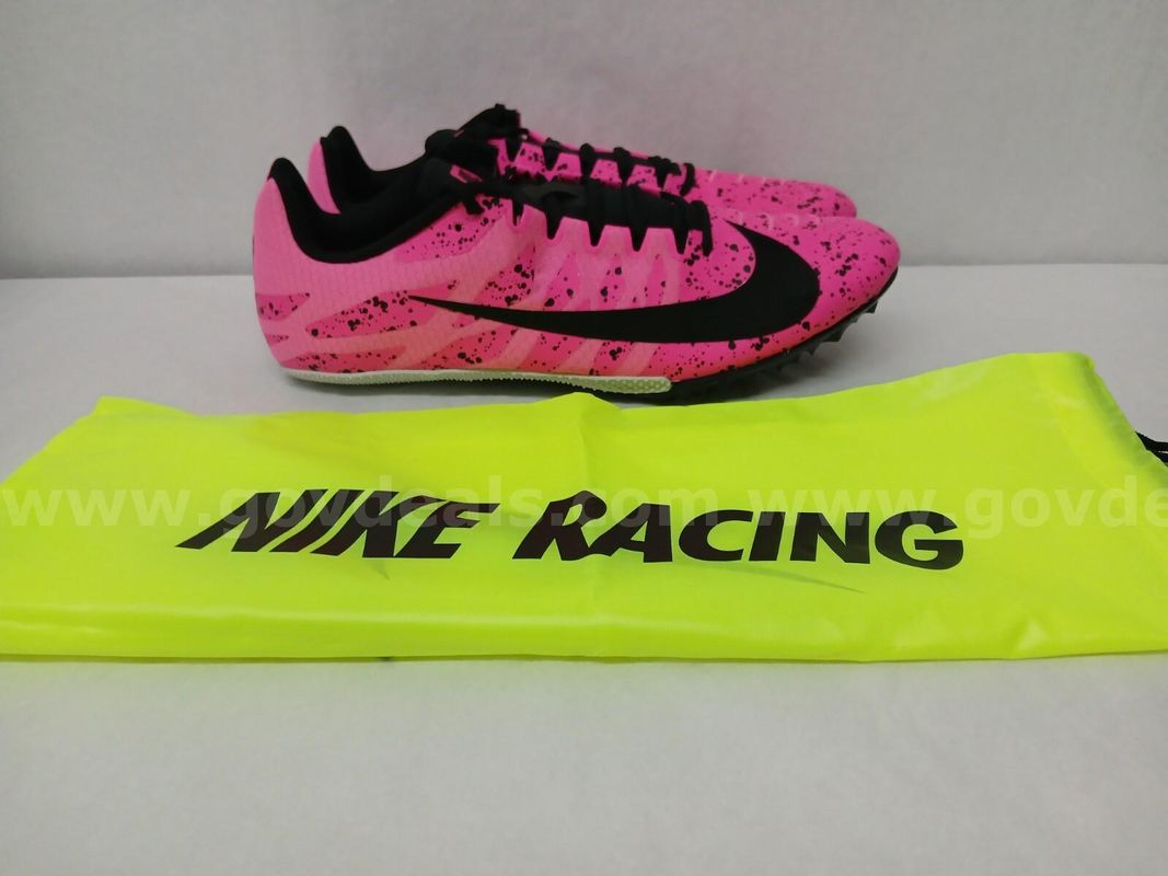 Nike Men's Zoom Rival S 9 Track Running Shoes NO SPIKES 907564-603 Pink SIZE 13 NEW *WILL SHIP*