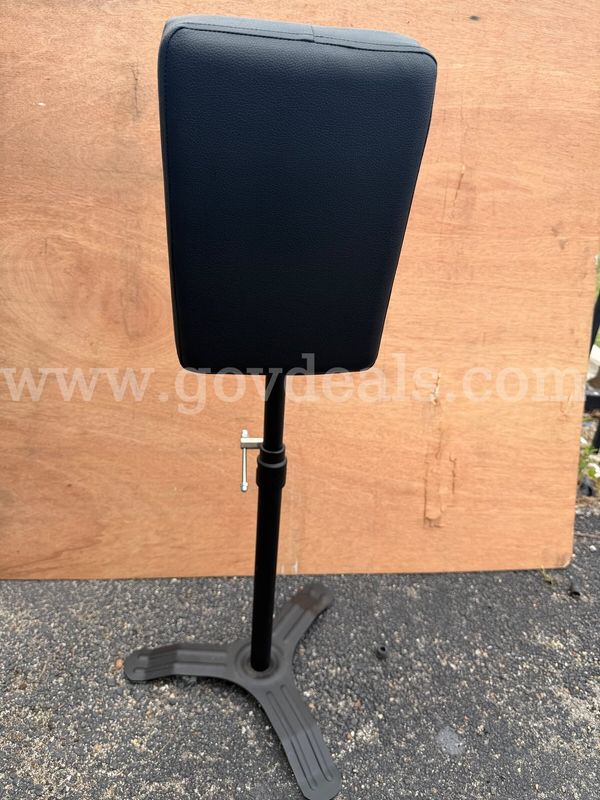 Tattoo Extendable Armrest Stands Black Genuine Leather New