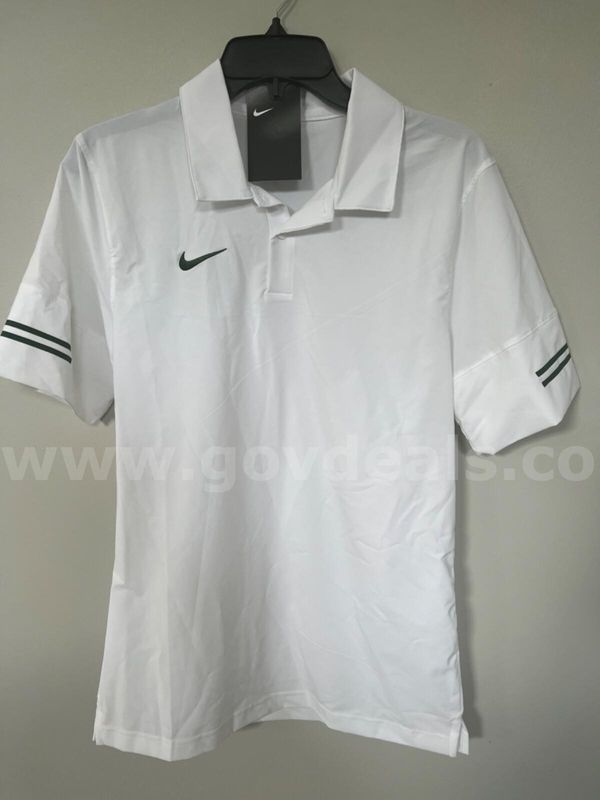 Nike Gameday FOOTBALL COACH POLO CI4465-105 White Green MEN'S SIZE SMALL NEW $75 *WILL SHIP*