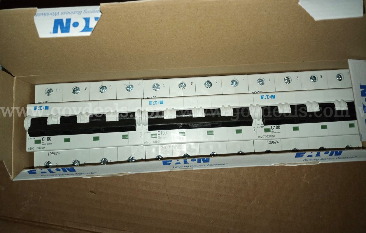 Eaton Cutler-Hammer MCB mMCT C Curve 4 Pole 100A Circuit Breaker mMCT-C100/4 / CASE OF 3 BREAKERS *will ship*