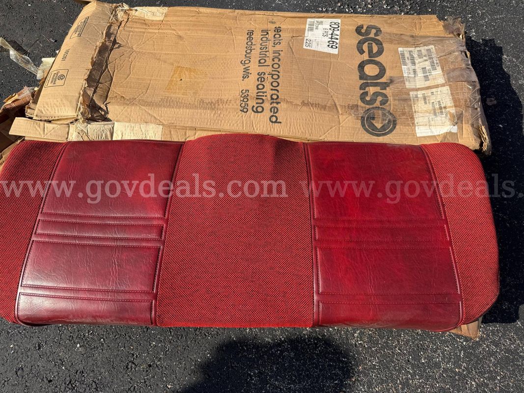 Pierce Firetruck Bottom Seats Color Red Never Used *Will Ship*