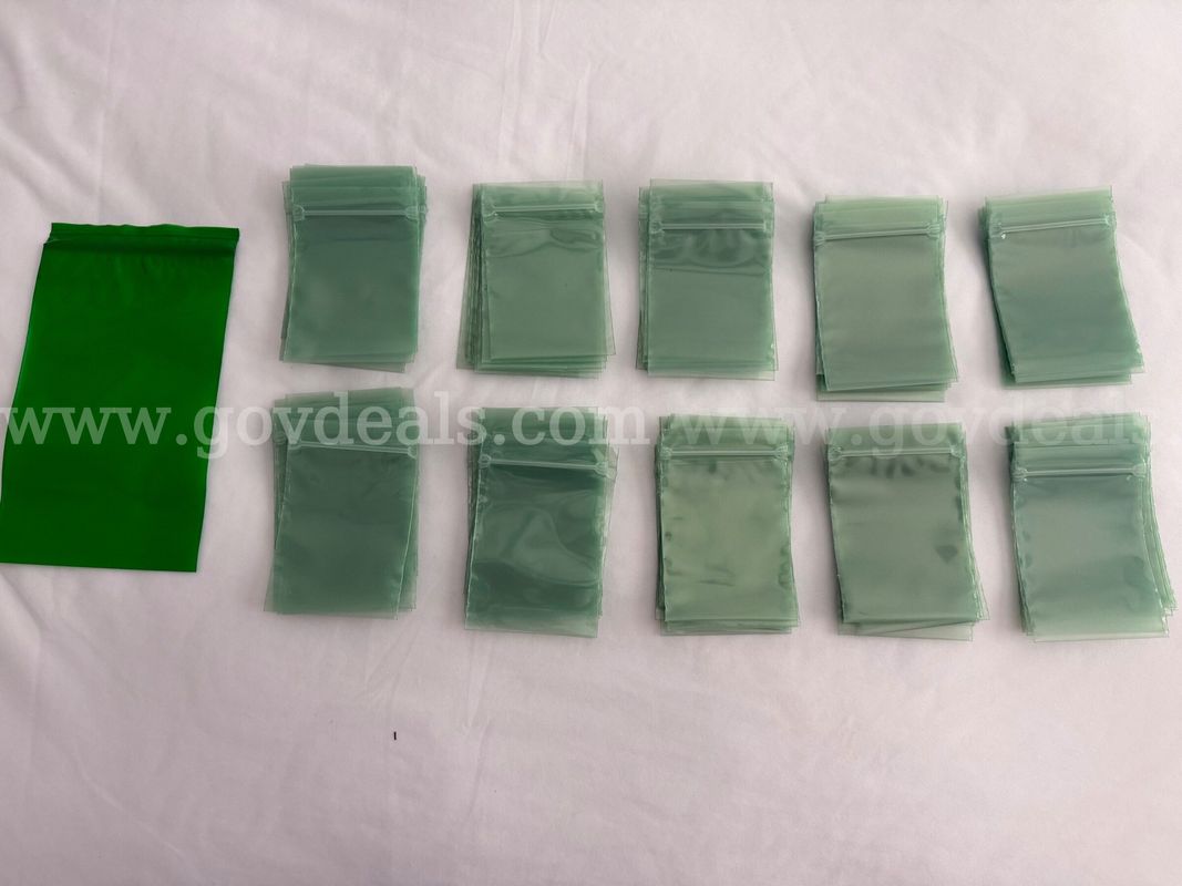 INDUSTRIAL HEAVY DUTY Ontrak zipperlock bags size 4.5"x 3"x4 mil Green 100 pcs *WILL SHIP*