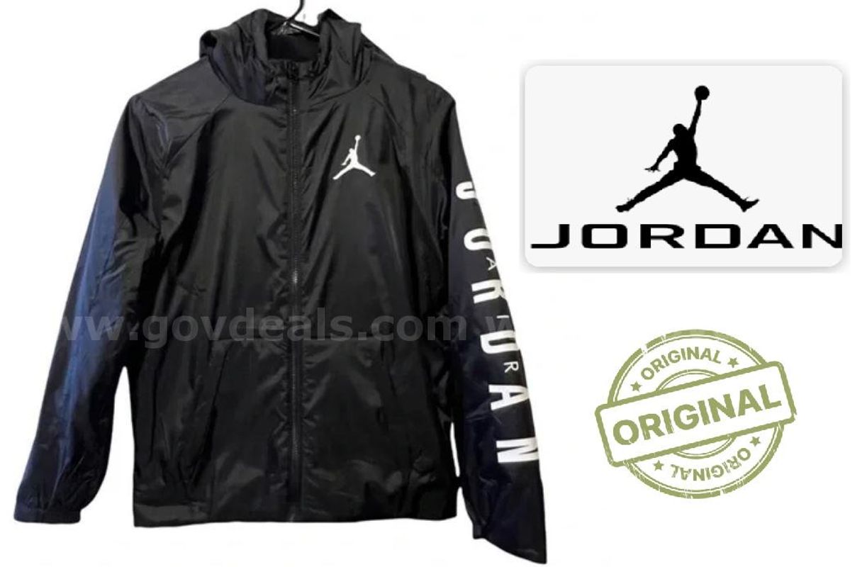 Original Air Jordan Black Coat Jacket Size XL