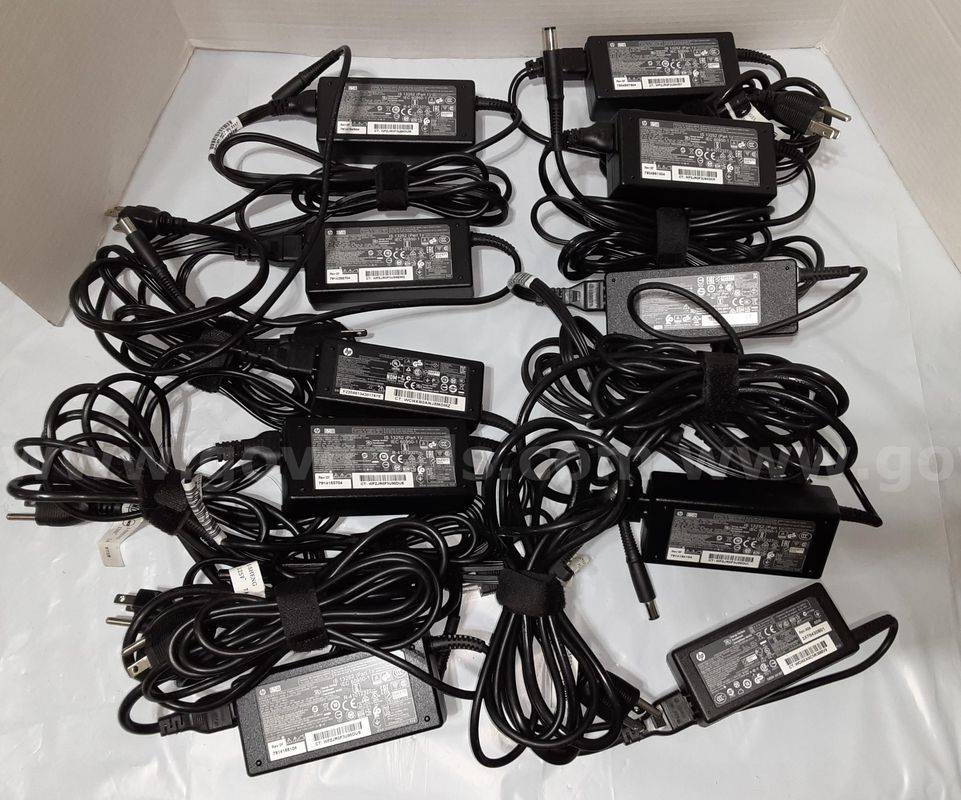 Lot of 10 - HP 65 Watt Laptop Charger 65W 19.5V 3.33A Power Supply AC Adapter