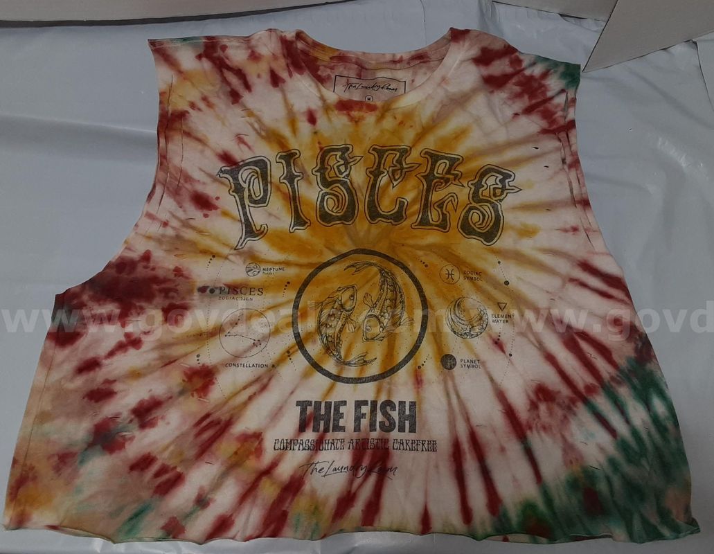 Original The Laundry Room 142111 Shirt - PISCES The Fish - Artistic Size M