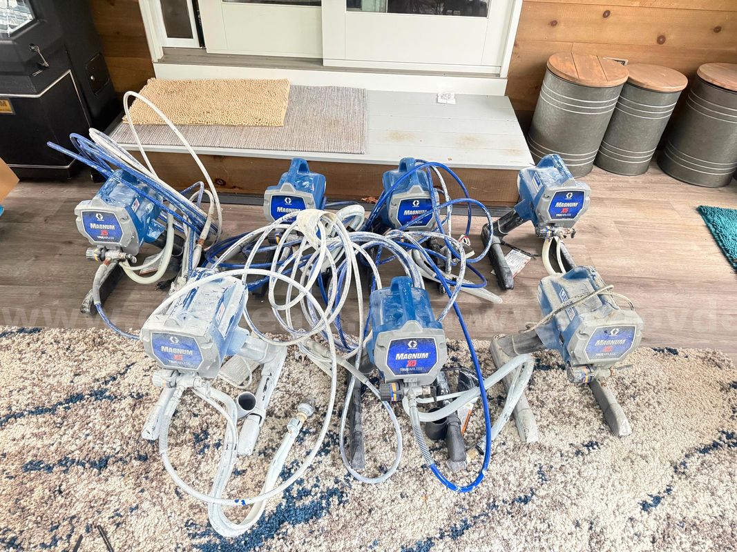 Lot of 7 Airless Paint Sprayers