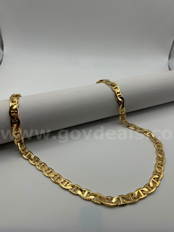 20” Gucci Link Necklace! 24K Real Gold Plated