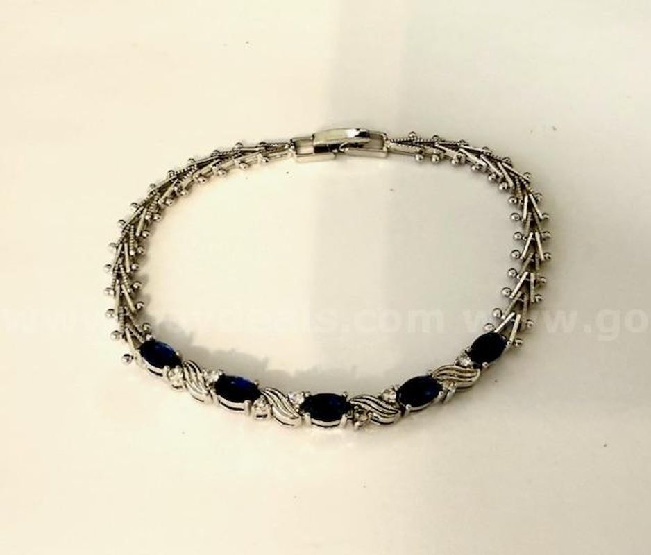Gorgeous, Rhodium Clad (Silver), CZ, 8 Inch, Mesh, Tennis Bracelet