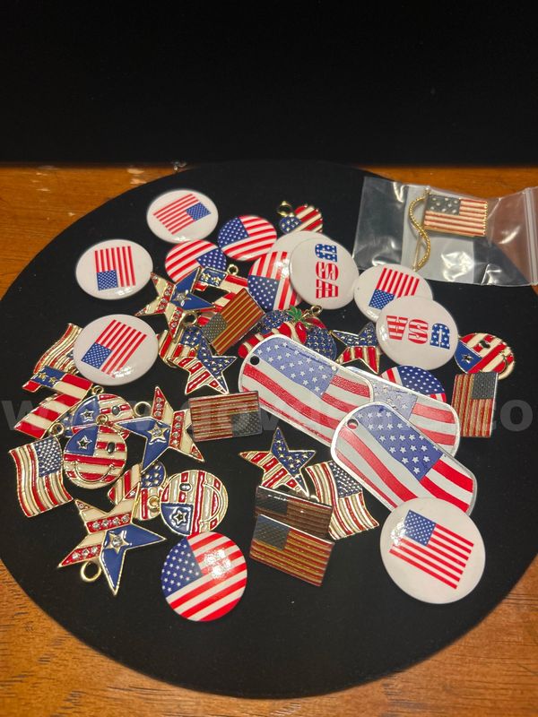 Lot of America Pendants and Pins.