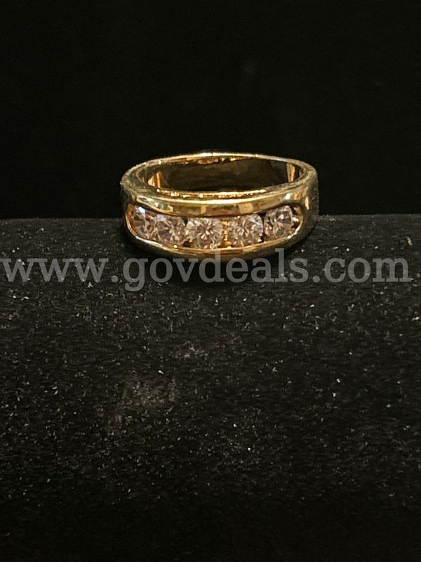 Beautiful, Size 10.5 24k Gold, CZ, Anniversary Band 24K Real Gold Plating