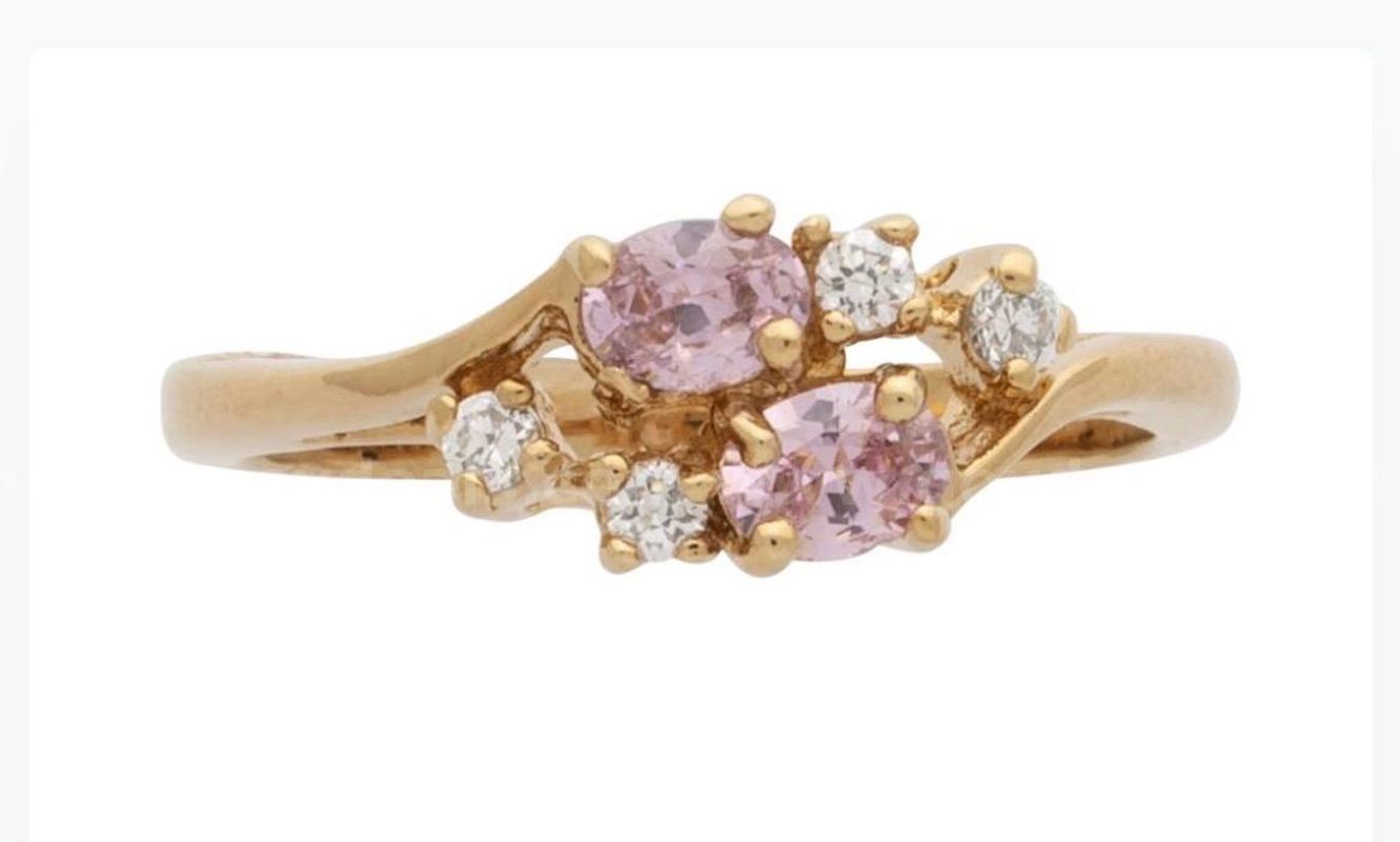 BIRTHSTONE RING! Size 10.5 Ladies, CZ Alexandrite Ring. 24k Real Gold Plated
