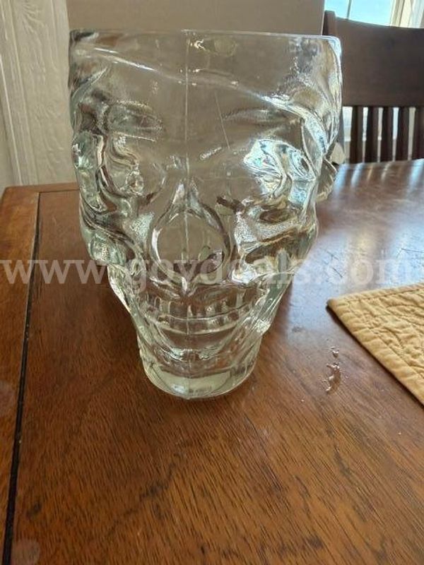 Heavy, Vintage Skull Clear Mug from Treasure Island
