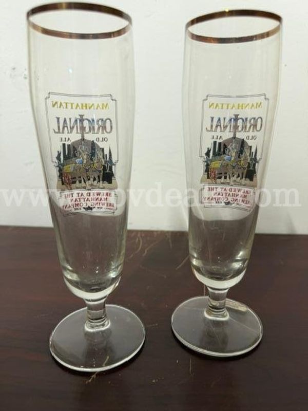 Set of (2), Vintage Manhattan Brewing Company Pilsner