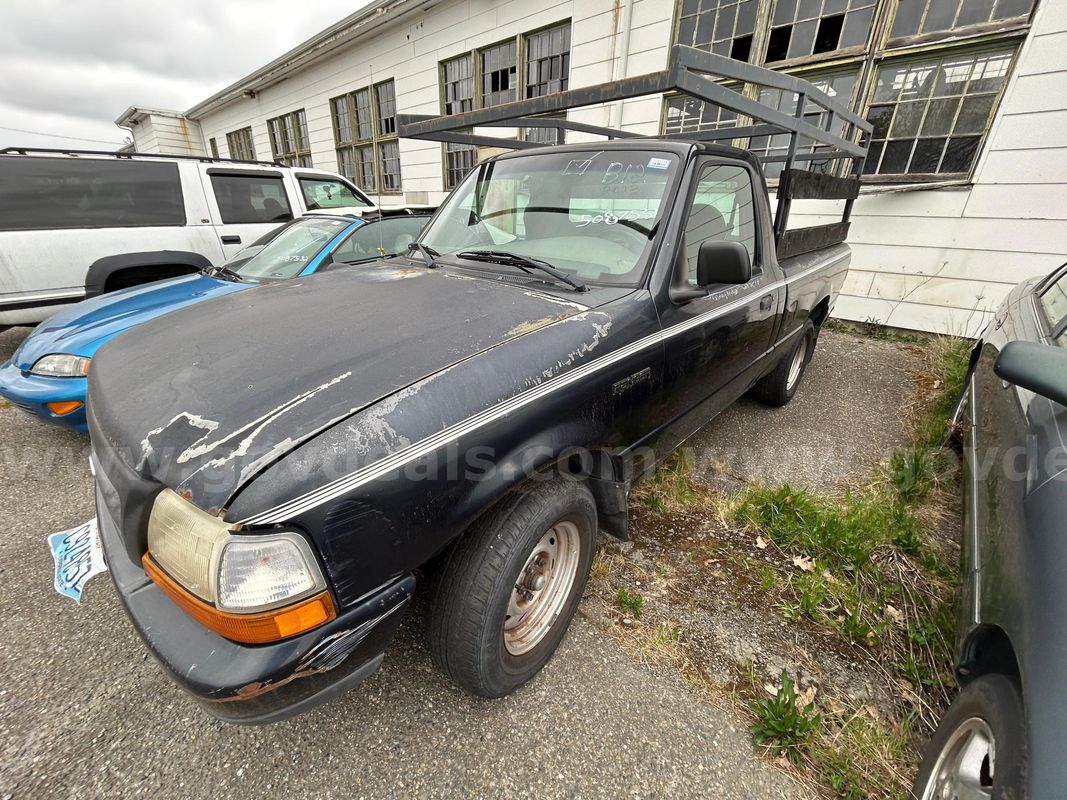 Black 1999 Ford Ranger XL Reg. Cab Short Bed 2WD