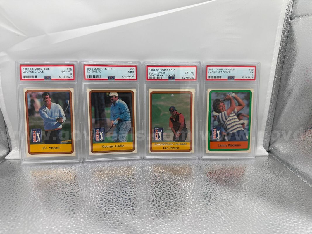 4 PSA Graded Golf Lot