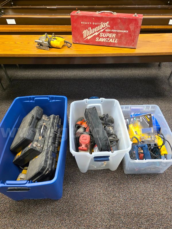Lot of power tools