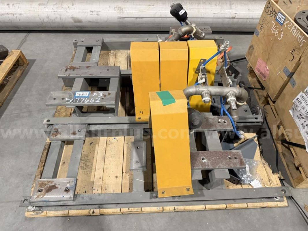 Electric Motor Slide Bases and Shaft Shrouds, Qty 3 Bases