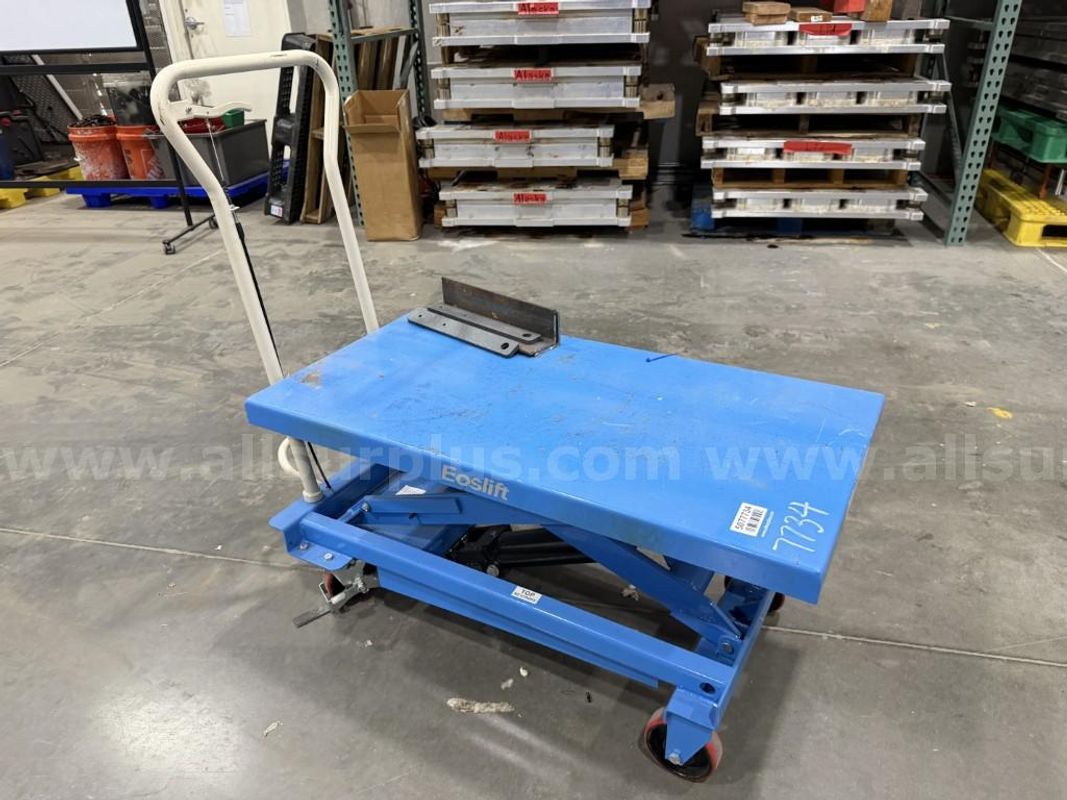 Hand Table Truck, 1540lbs, 39in Max Height, 20in x 40in, Eoslift, Qty 1