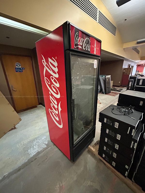 Coca-Cola Commercial Upright Beverage Cooler with Glass Door