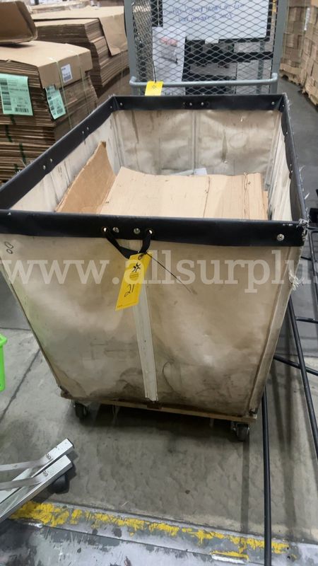 1 Ea. Royal Basket Truck 20 Bushel Canvas Cart