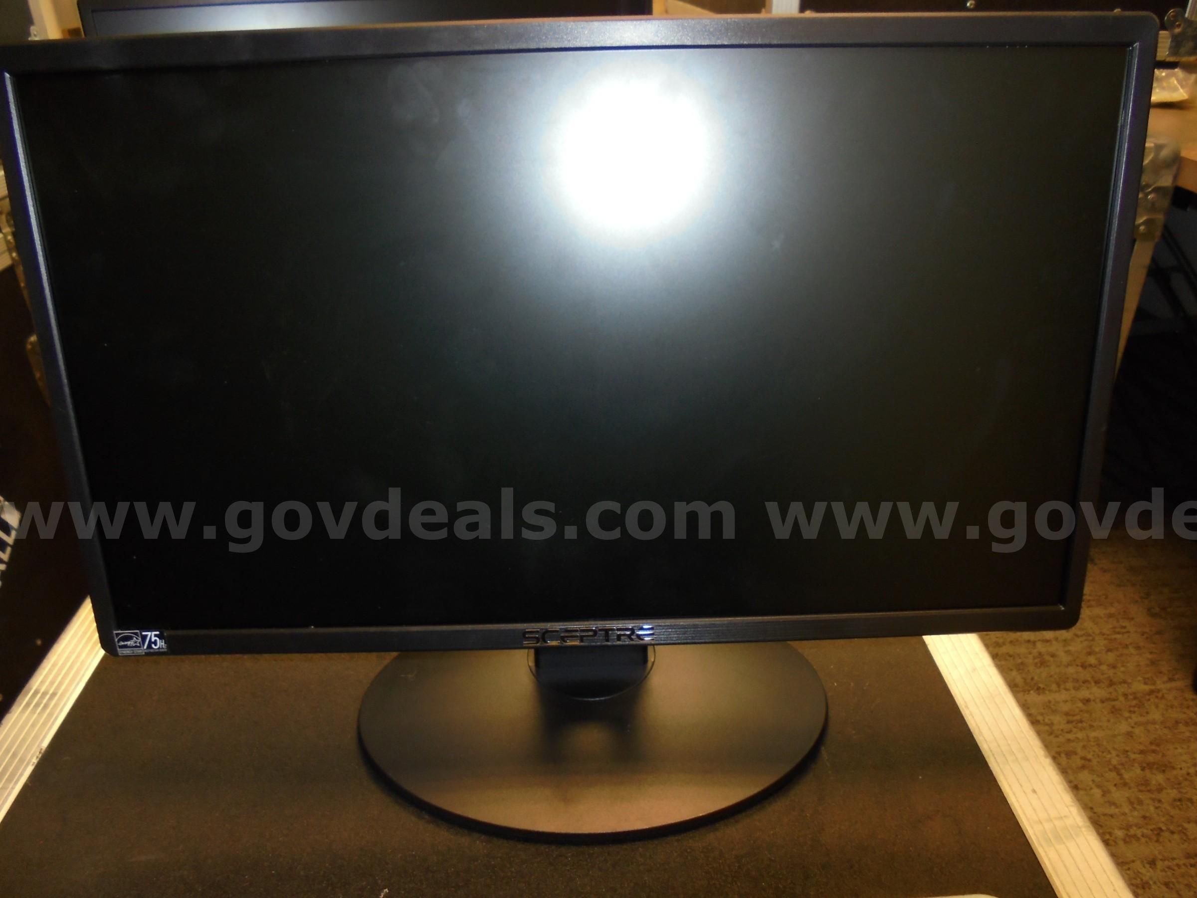 Seven (7) Sceptre E20 Computer Monitors with Power Cords