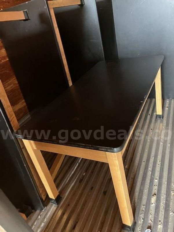 Wood top tables