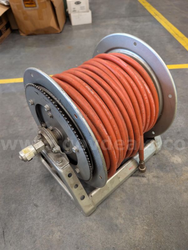 Compressed Air Hose reel and old air hose