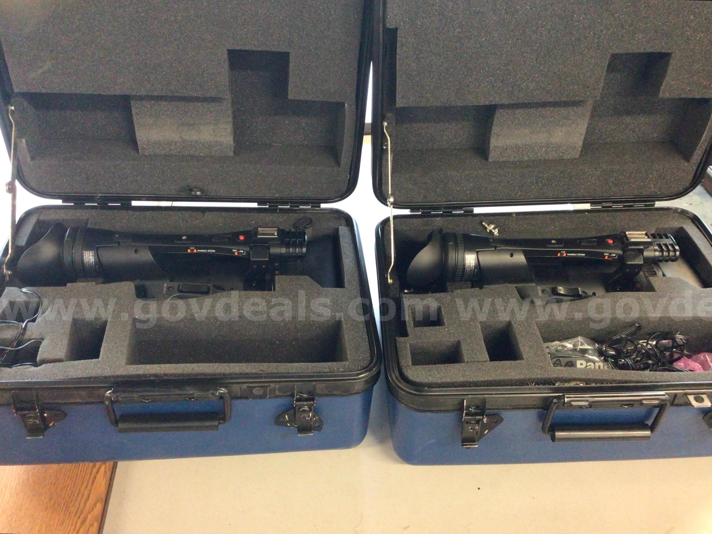Two Panasonic AVCCAM AG-HMC150P Camcorders w/ Cases