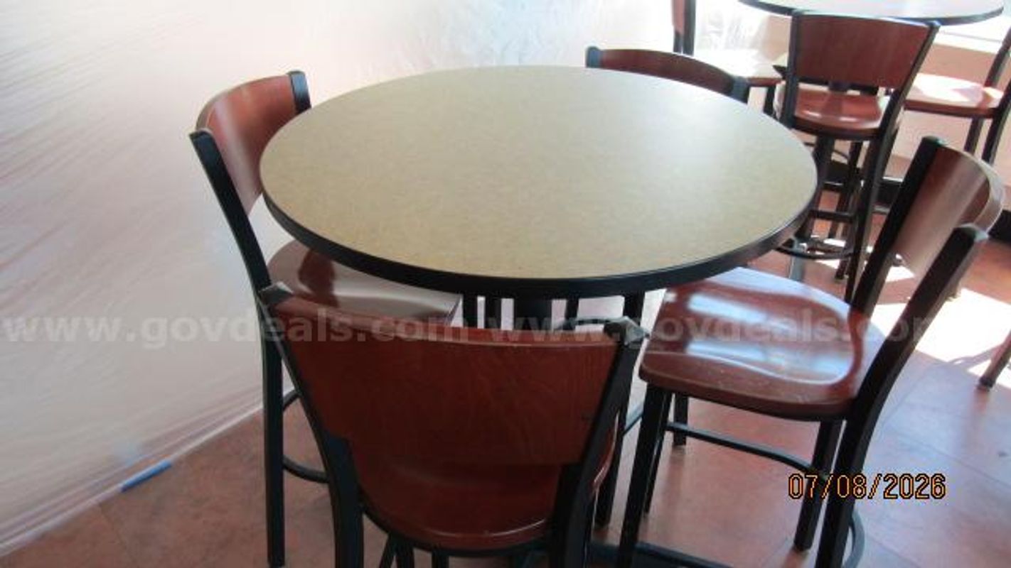 High top table & chairs