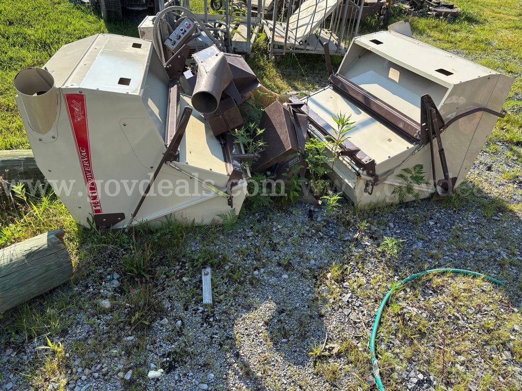 Grasshopper mower frame and vacuum attachments