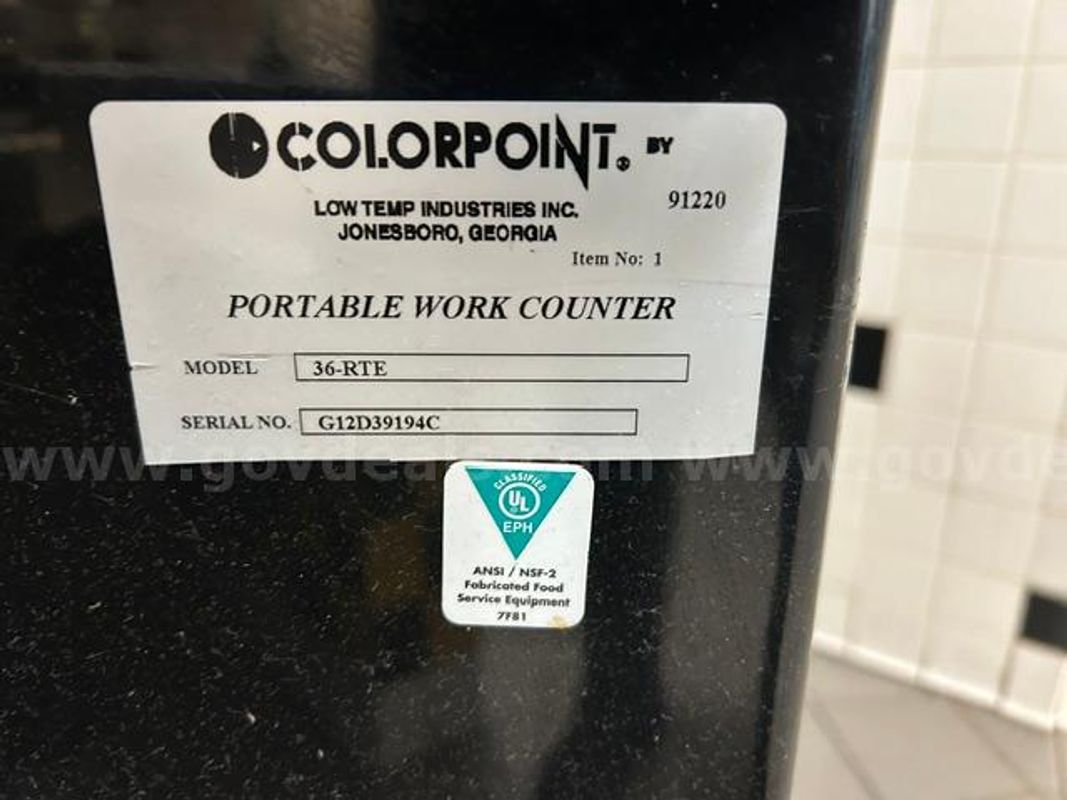 Portable work counter Ice Machines