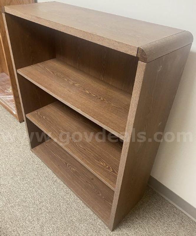 Lot of (3) Bookcases, 2 Wood, 1 Metal.