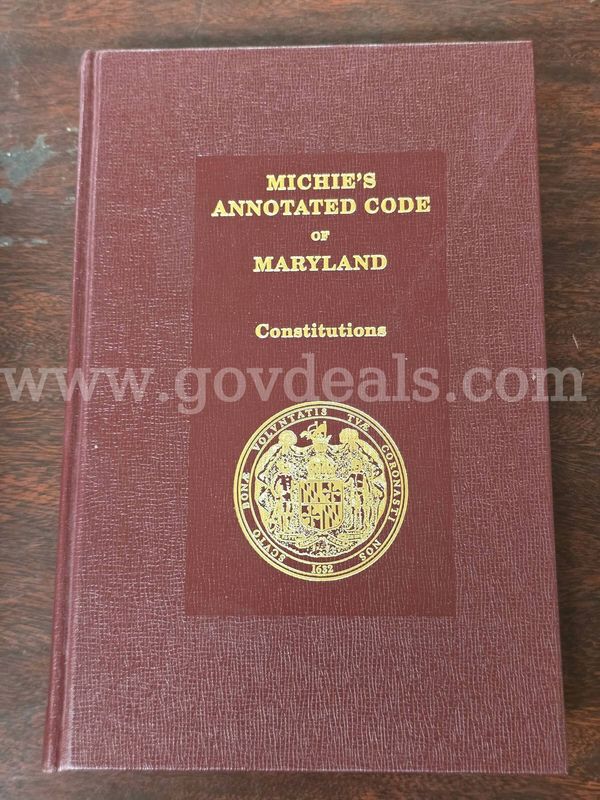 MICHE'S ANNOTATED COD OF MD BOOKS
