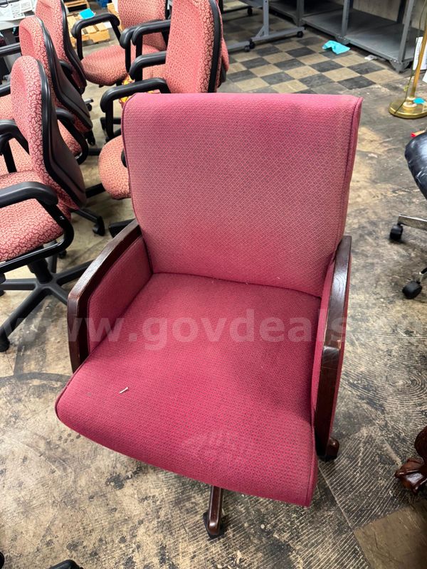 Red Rolling Desk Chair