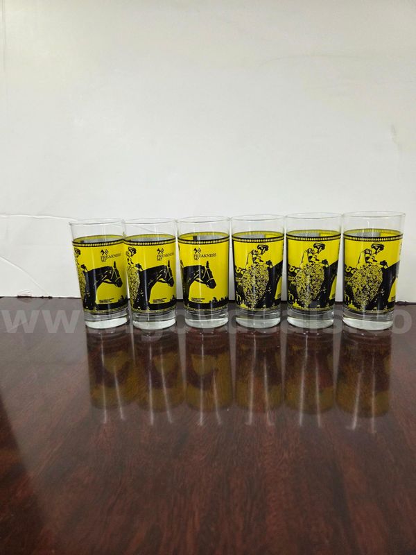 Official 147th Preakness Stakes Commemorative Glass (2022) Lot of (36)