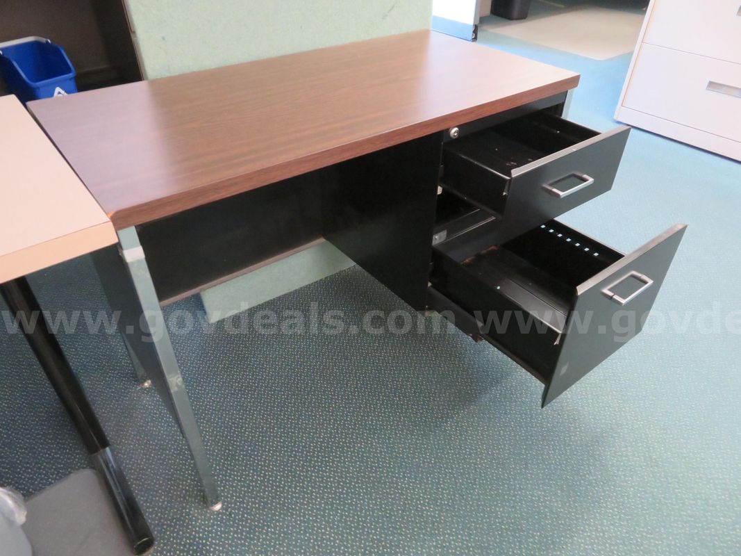 Laminate Wood Finish 2-Drawer Desk