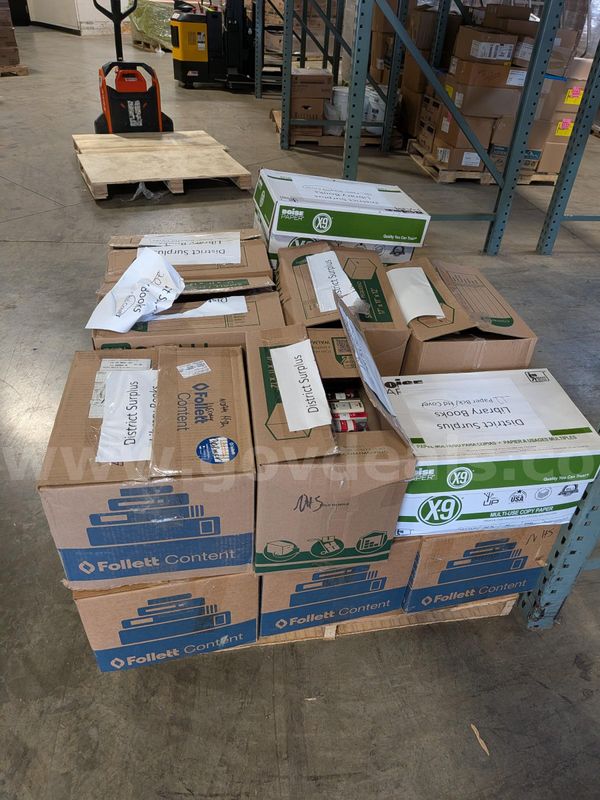 1 Skid of High School non fiction library books