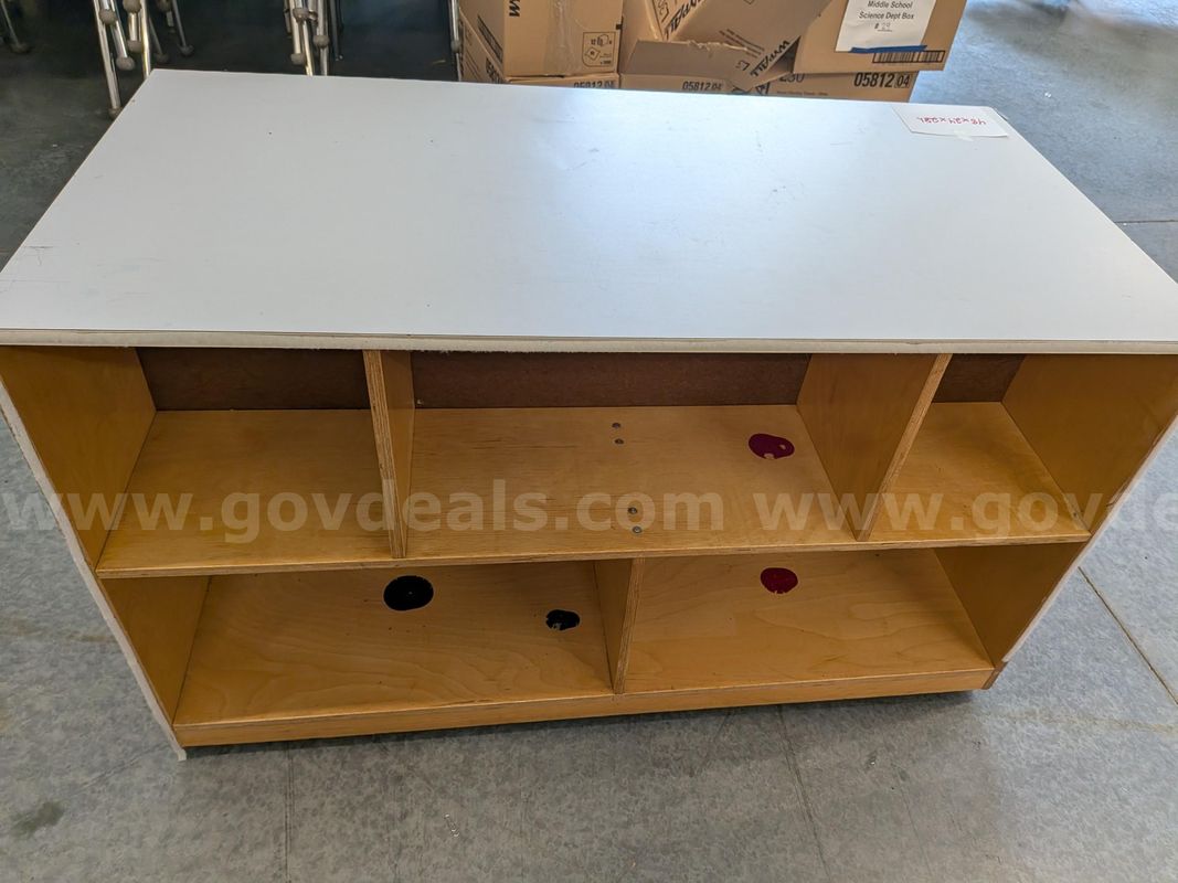 rolling double sided cubby 48x24x28