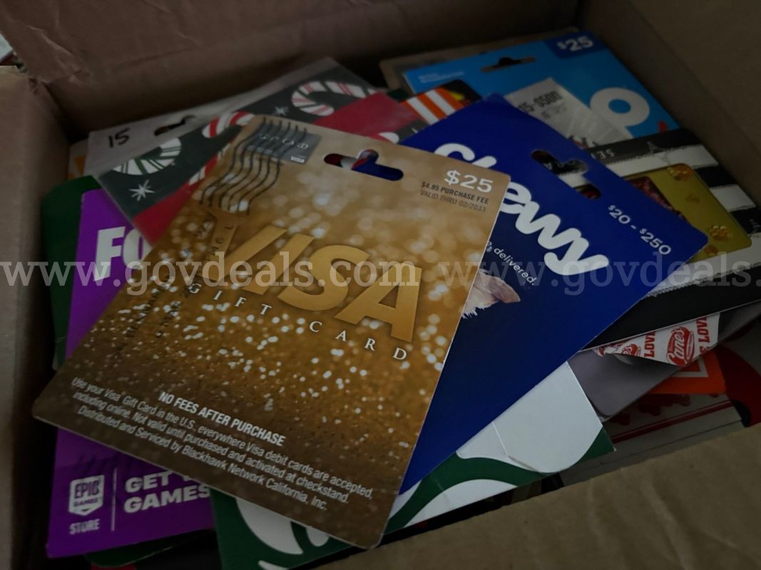 General Merchandise "Gift Cards" - Approx. "325" (JUN26-G0004)