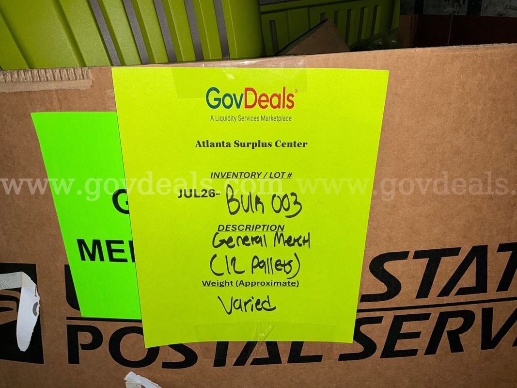 General Merchandise: "Bulk" Load (12-Gaylord Boxes) JUL26-BULK0003