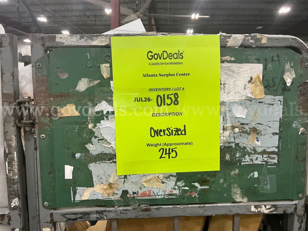 General Merchandise: "Large Items" (JUL26-0158)
