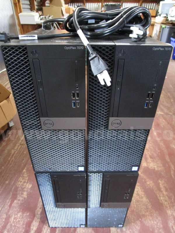 (4) Used Dell Optiplex 7070 Towers