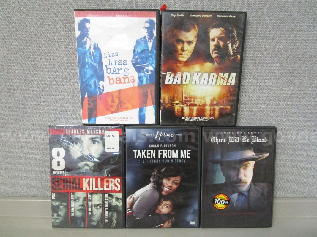 Set Of Action/Thriller Movie Dvds