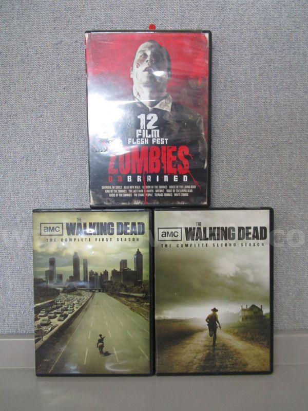 Set Of Zombie Television And Movie Dvds