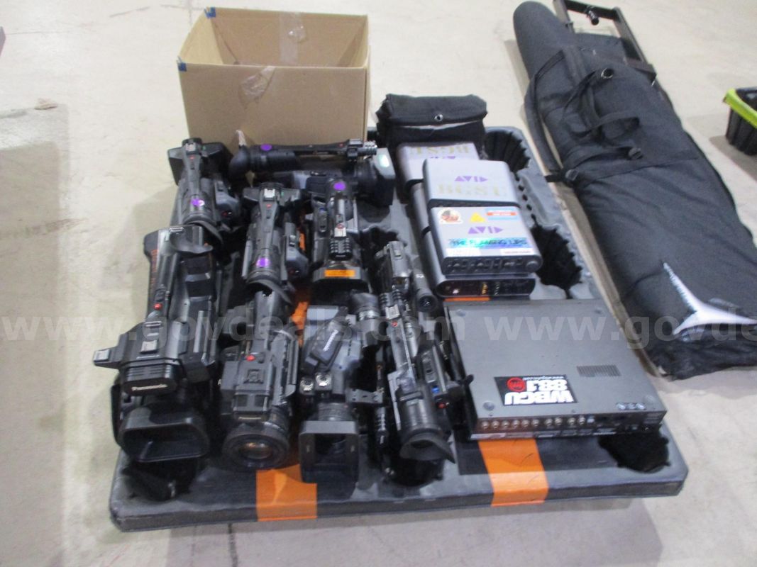 Lot of Professional Video Cameras & Broadcast Equipment (Mixed Working Condition)