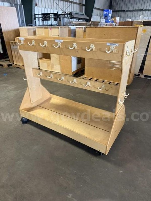 Lot 19 - Wood Childcraft Mobile Backpack Cart (1). Must Be Picked Up Quick!