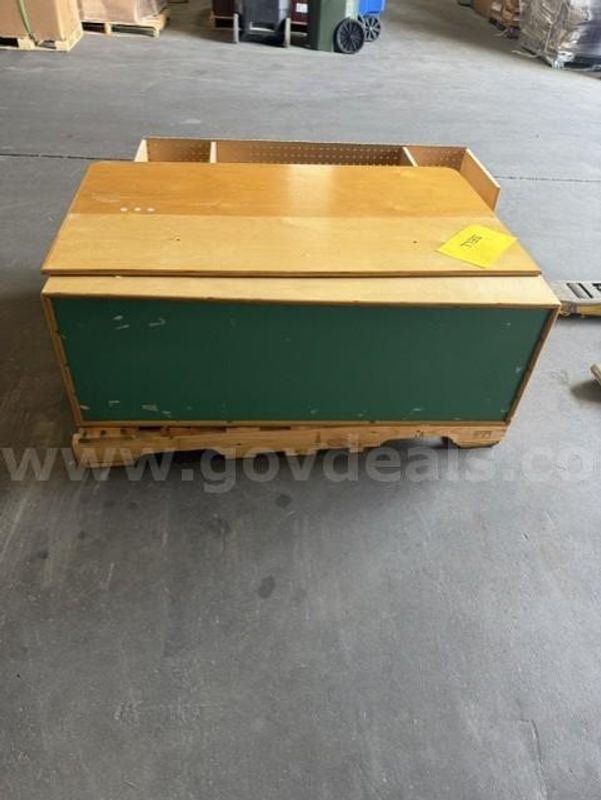 Lot 23 - Pallet of Mis. Wood Cubbies and Child Development Stuff. Must Be Picked Up Quick!